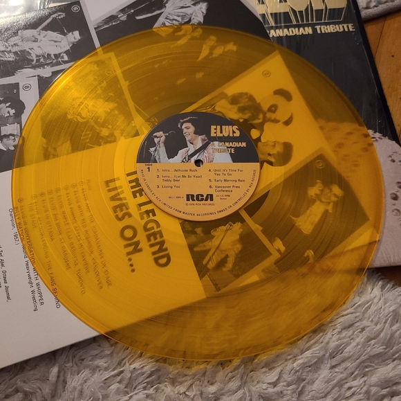 Elvis Presley A Canadian Tribute. Vintage record album. Gold vinyl. VGUC - Picture 4 of 11